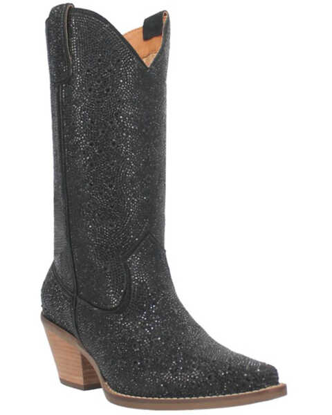 Image #1 - Dingo Women's Dollar Western Boots - Pointed Toe , Black, hi-res