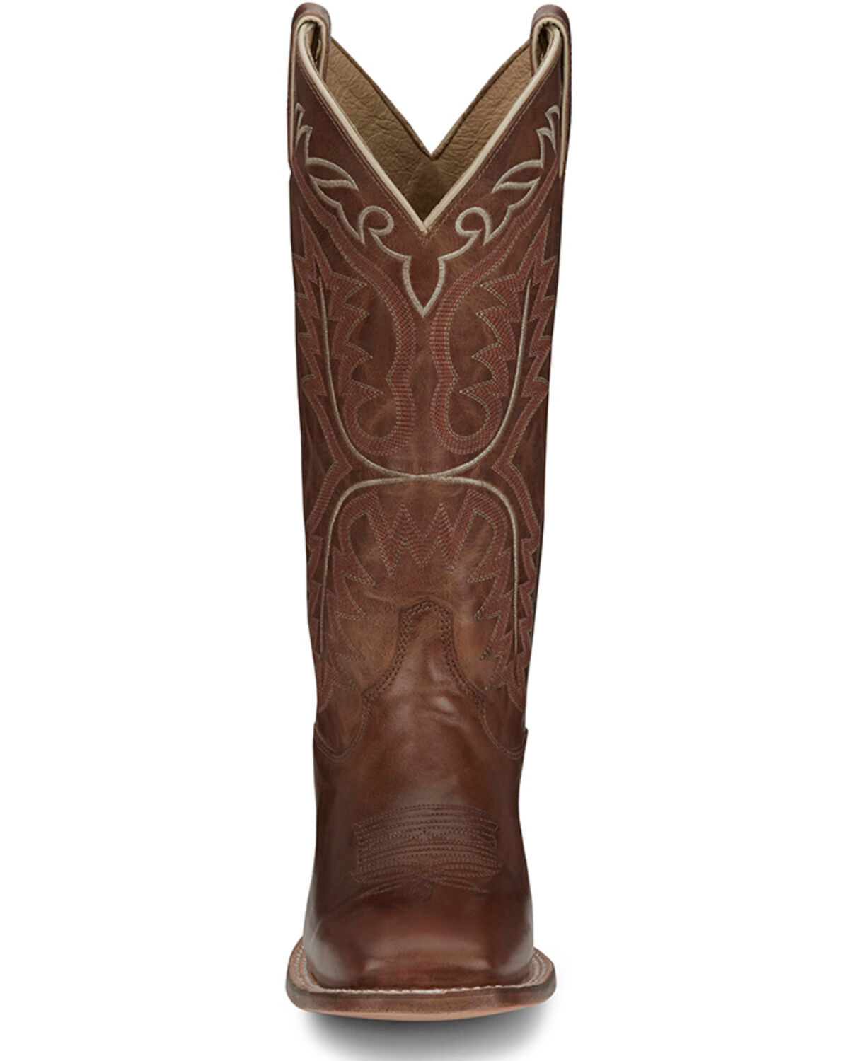 Image #4 - Justin Women's Stella Western Boots - Broad Square Toe, Tan, hi-res