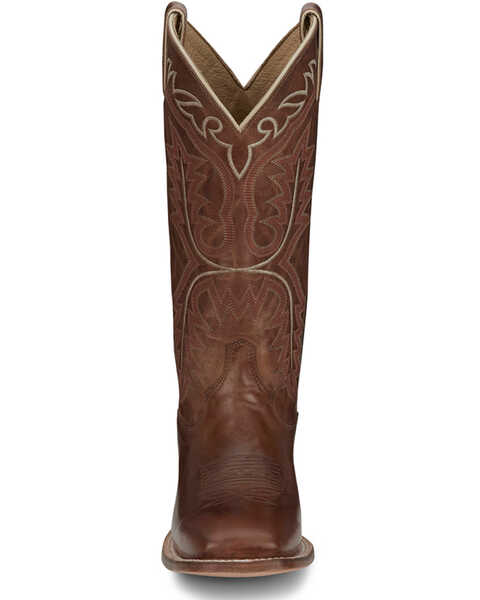 Image #4 - Justin Women's Stella Western Boots - Broad Square Toe , Tan, hi-res
