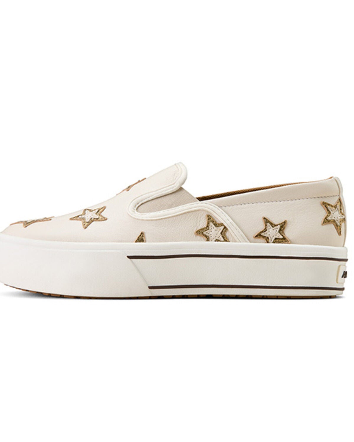 Image #3 - Ariat Women's Skylar Star Slip-On Casual Shoes, Ivory, hi-res