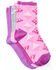 Image #1 - Leg Apparel Kids' 3-Pack Pink & Purple Desert Life Southwestern Longhorn Crew Socks, Purple, hi-res