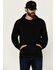 Image #1 - Brothers and Sons Men's Vander Solid Hooded Sweatshirt, Black, hi-res