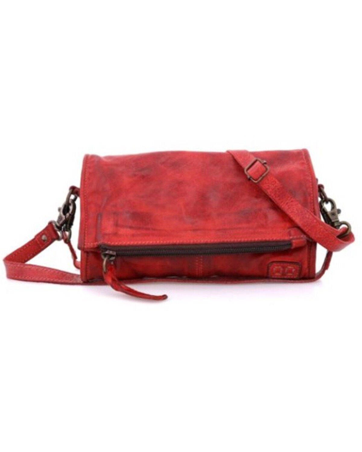 Bed Stu Women's Amina Wallet Wristlet Shoulder Crossbody Bag, Red, hi-res