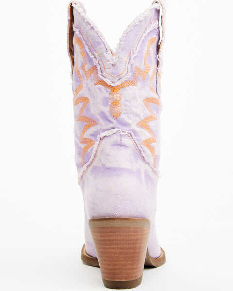 Image #5 - Dingo Women's Y'all Need Dolly Western Boots - Snip Toe , Purple, hi-res