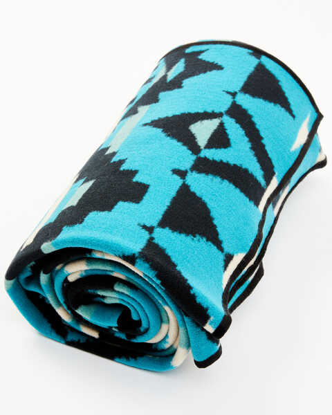 Tasha Polizzi Southwestern Print Taconic Blanket Throw, Turquoise, hi-res
