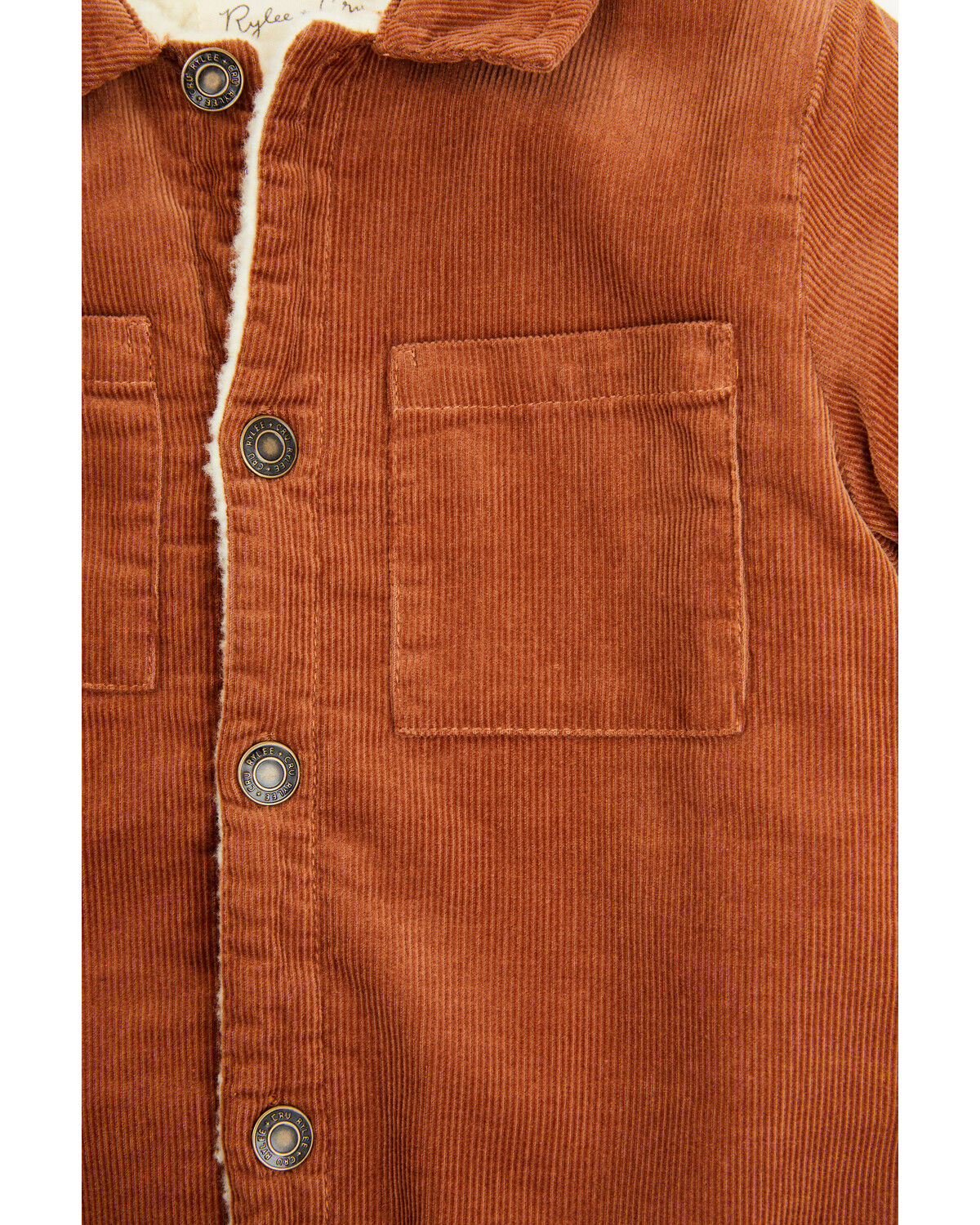 Image #2 - Rylee & Cru Infant Boys' Corduroy Baby Jumpsuit, Rust Copper, hi-res