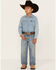 Image #1 - Cody James Boys' Hamshackle Wash Relaxed Boot Denim Jeans, Light Wash, hi-res