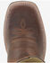 Image #5 - Smoky Mountain Men's Booneville Performance Western Boots - Broad Square Toe, Brown, hi-res