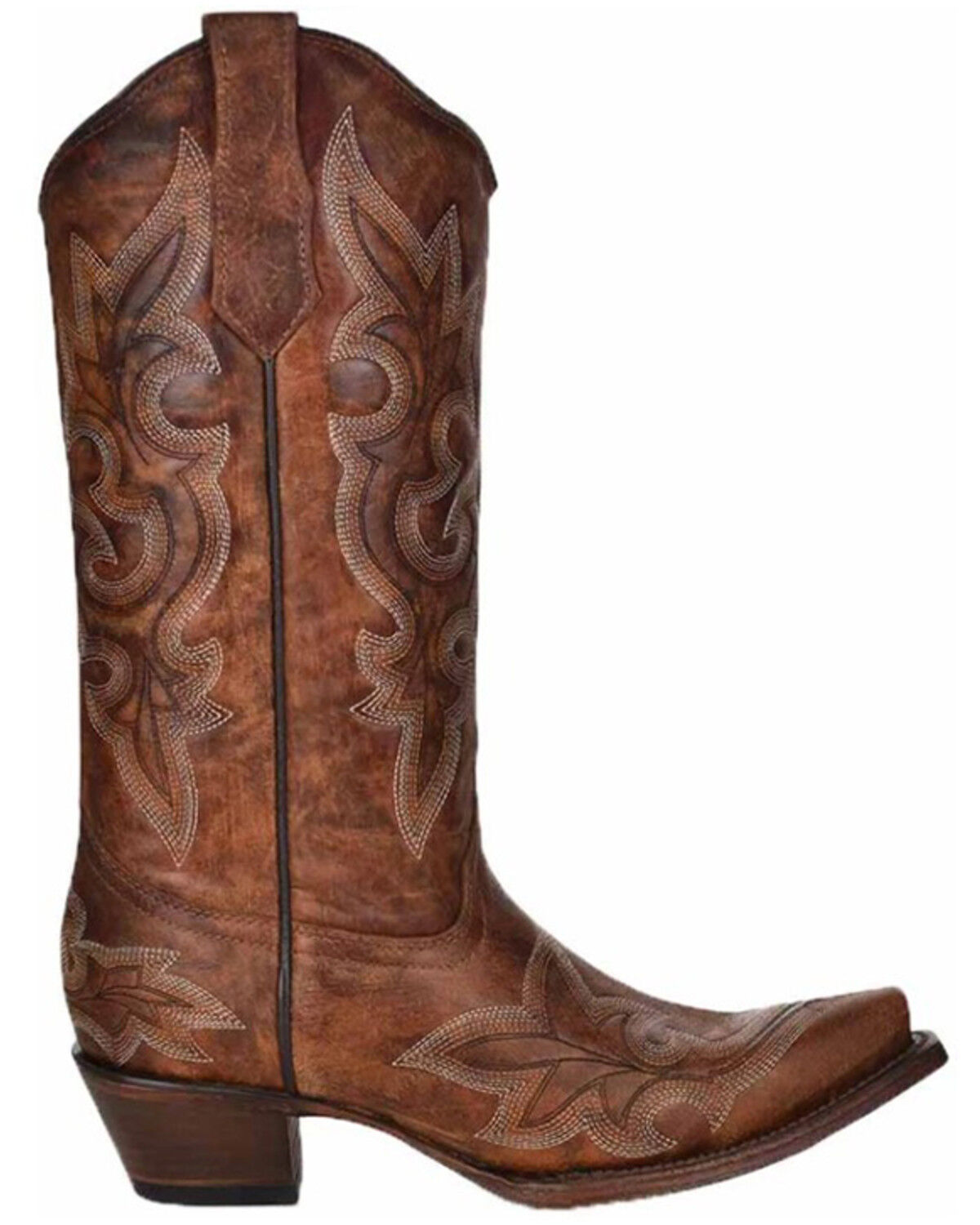 Image #2 - Circle G Women's Tan Embroidery Western Boots - Snip Toe, Tan, hi-res