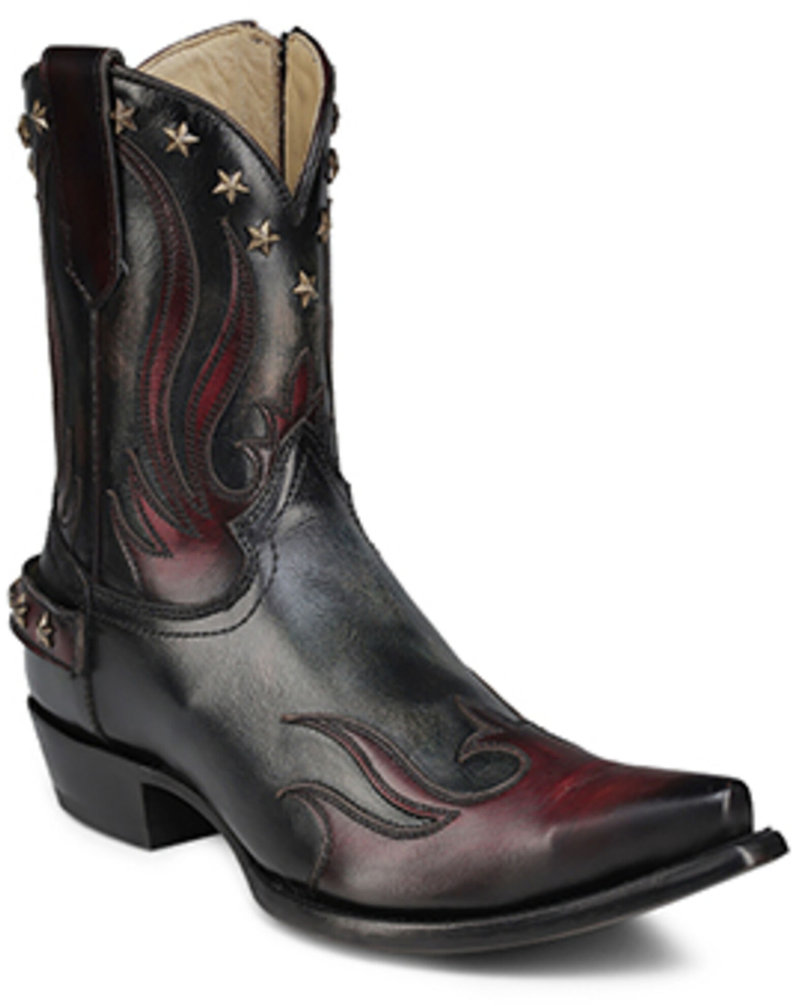 Corral Men s Overlay Short Western Boots Snip Toe Sheplers