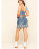 Image #5 - Stetson Women's Denim Southwestern Embroidered Mini Skirt, Blue, hi-res