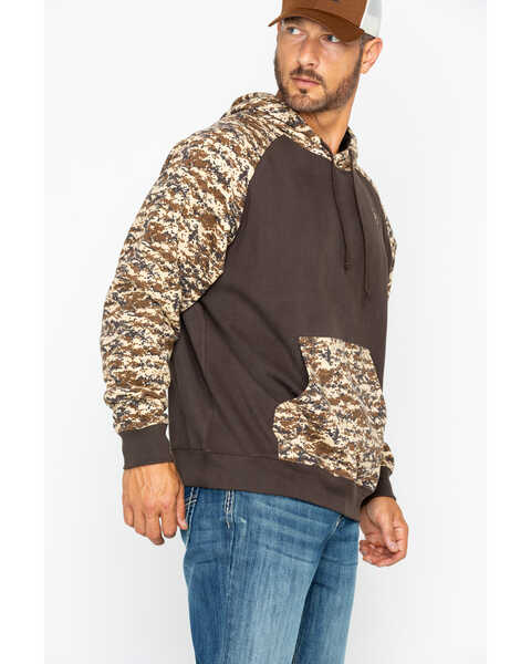 Image #5 - Ariat Men's Patriot Desert Camo Hooded Sweatshirt, Brown, hi-res