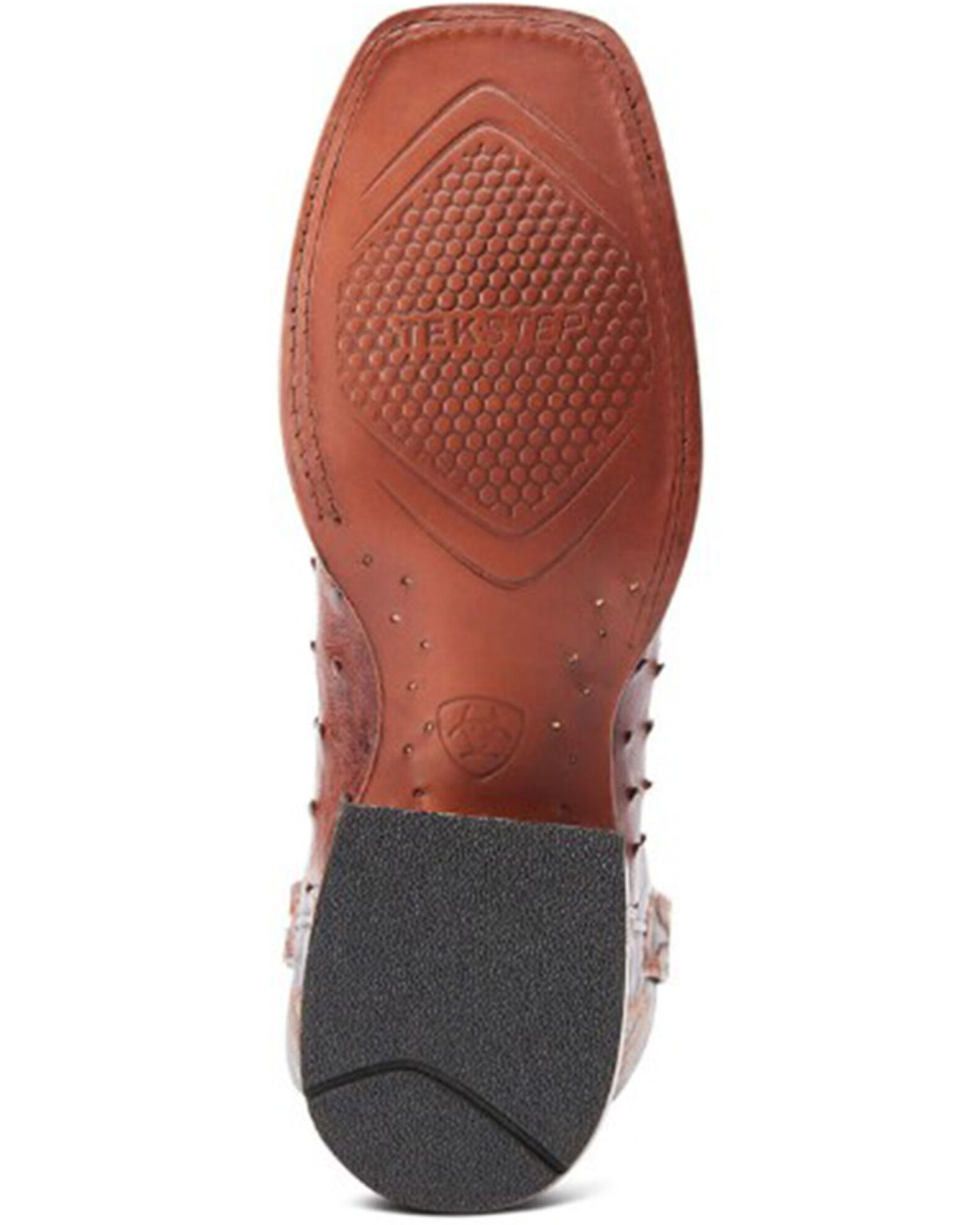 Image #5 - Ariat Men's Broncy Exotic Full Quill Ostrich Western Boots - Broad Square Toe, Brown, hi-res