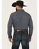 Image #4 - Cody James Men's Chris Geo Print Long Sleeve Button-Down Stretch Western Shirt, Dark Blue, hi-res