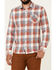 Image #3 - Flag & Anthem Men's Pagedale Vintage Wash Plaid Long Sleeve Button-Down Western Shirt, Rust Copper, hi-res