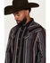 Image #2 - Moonshine Spirit&reg;&nbsp;Men's Reverend Stripe Print Long Sleeve Snap Flannel Shirt, Black, hi-res
