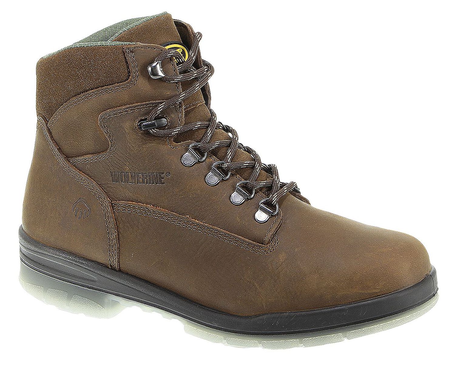 Image #1 - Wolverine Men's Durashocks 6" Waterproof Insulated Work Boots - Soft Toe, Stone, hi-res