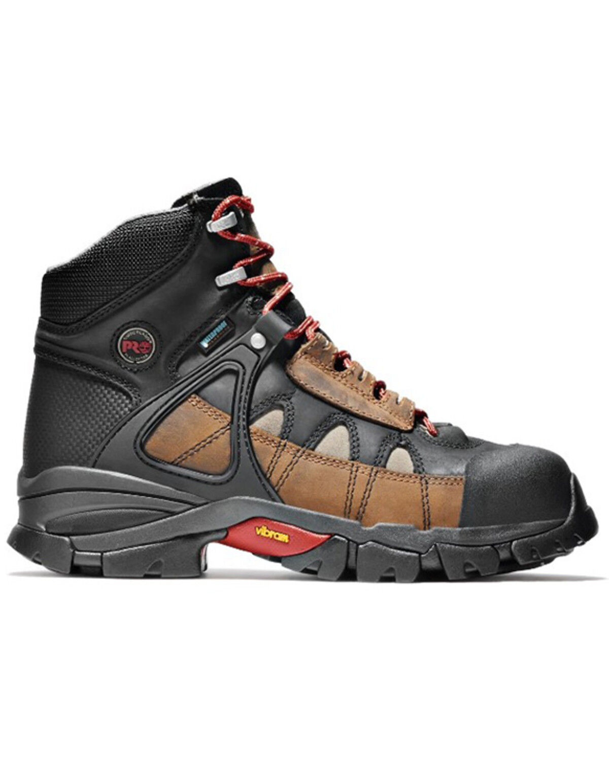 Image #2 - Timberland PRO Men's 6" Hyperion Waterproof Work Boots - Alloy Toe, Brown, hi-res