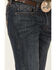 Rock & Roll Denim Men's Dark Vintage Double Barrel Stretch Relaxed Straight Jeans , Blue, hi-res