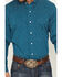 Image #3 - Wrangler X Cody Johnson Men's Paisley Print Long Sleeve Button-Down Western Shirt, Dark Teal, hi-res