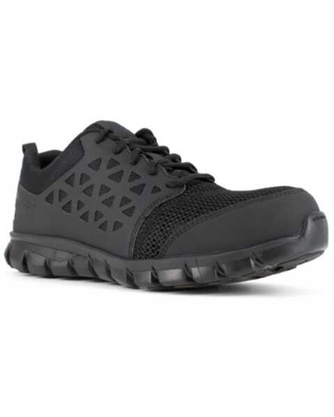 Image #1 - Reebok Women's Sport Work Shoes - Composite Toe, Black, hi-res