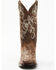 Image #4 - Shyanne Women's Lasy Western Boots - Broad Square Toe, Brown, hi-res
