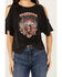 Image #3 - White Crow Women's Freebird Cold Shoulder Graphic Tee, Black, hi-res