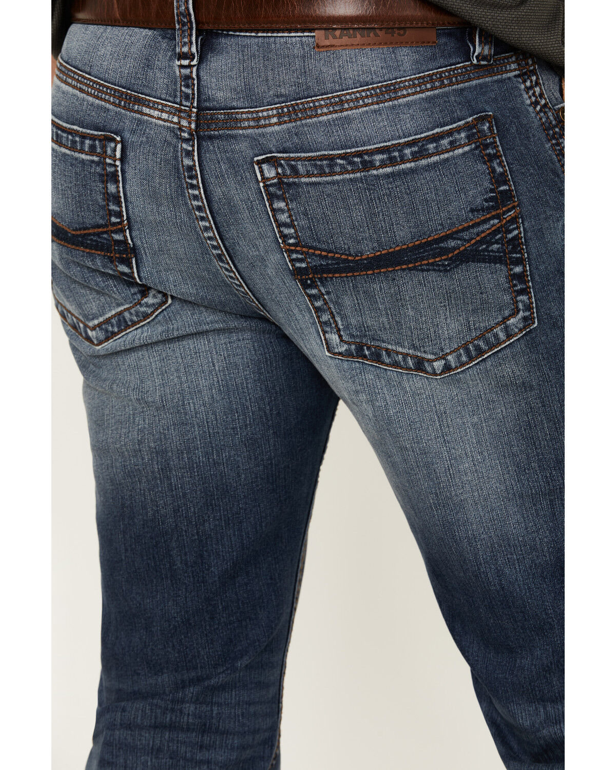 Image #4 - RANK 45® Men's Ambush Slim Straight Stretch Denim Jeans, Medium Wash, hi-res