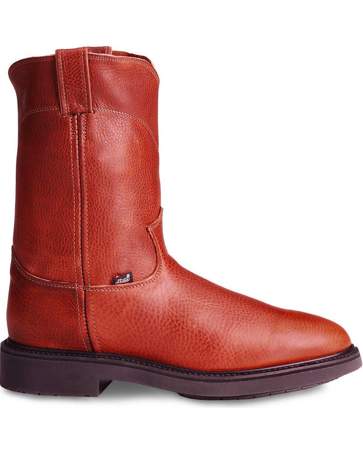 justin conductor boots black