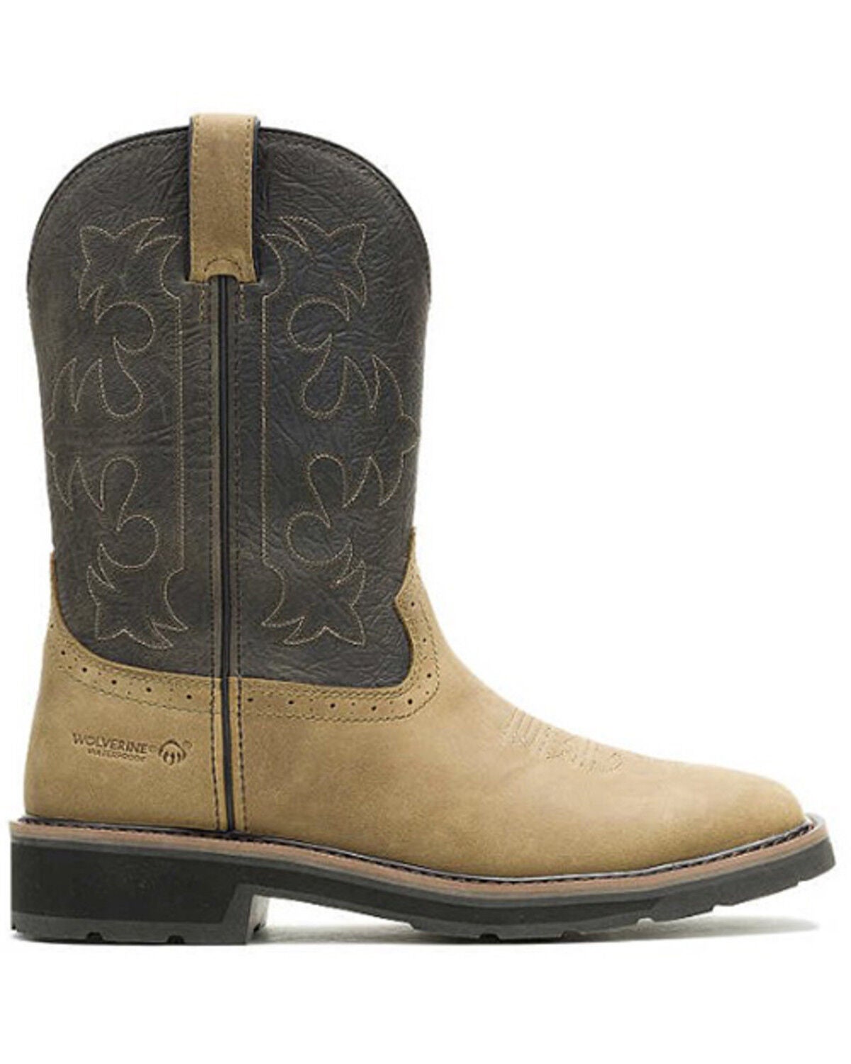 Image #3 - Wolverine X Jordan Davis Men's Rancher Fleur de Lis Waterproof Wellington Work Boots - Soft Toe, Taupe, hi-res