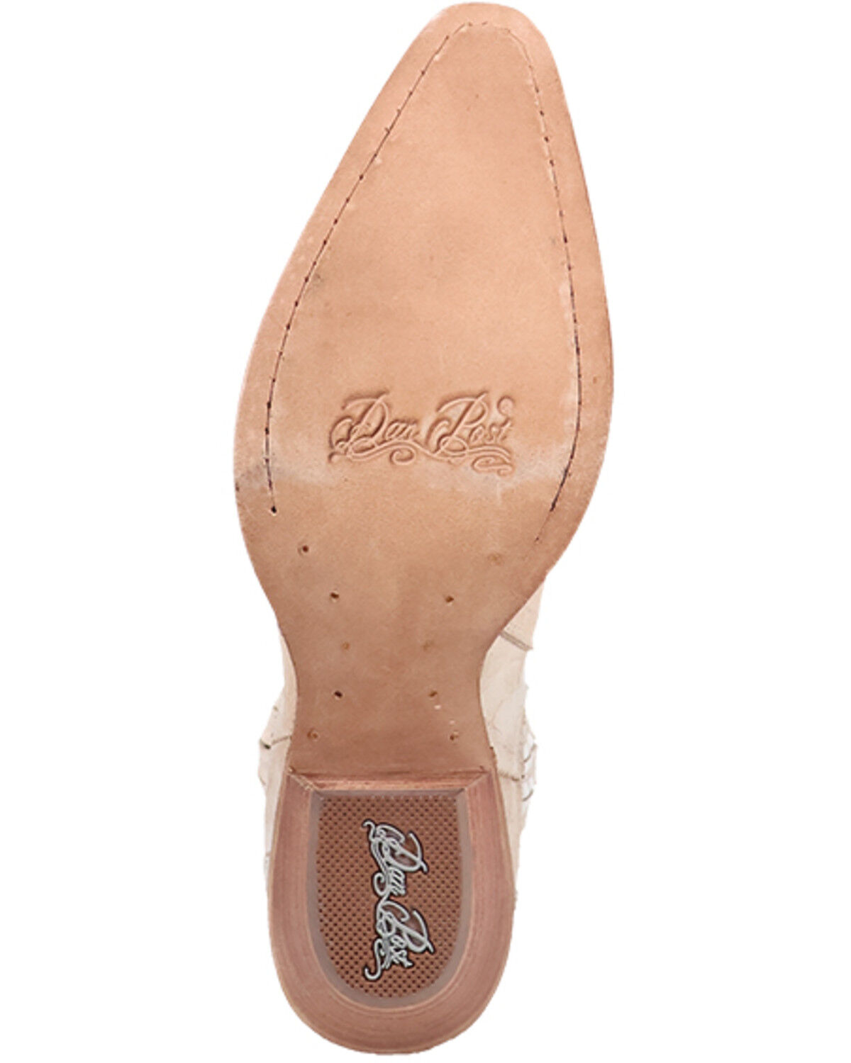 Image #7 - Dan Post Women's Bristol Western Booties - Snip Toe, Cream, hi-res
