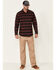 Hawx Men's Harris Stretch Plaid Long Sleeve Button-Down Work Flannel Shirt - Tall , Dark Red, hi-res