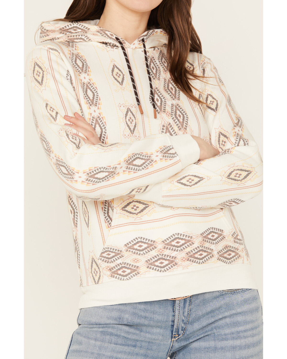 Image #3 - Shyanne Women's Southwestern Pullover Hoodie, White, hi-res
