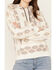 Shyanne Women's Southwestern Pullover Hoodie, White, hi-res