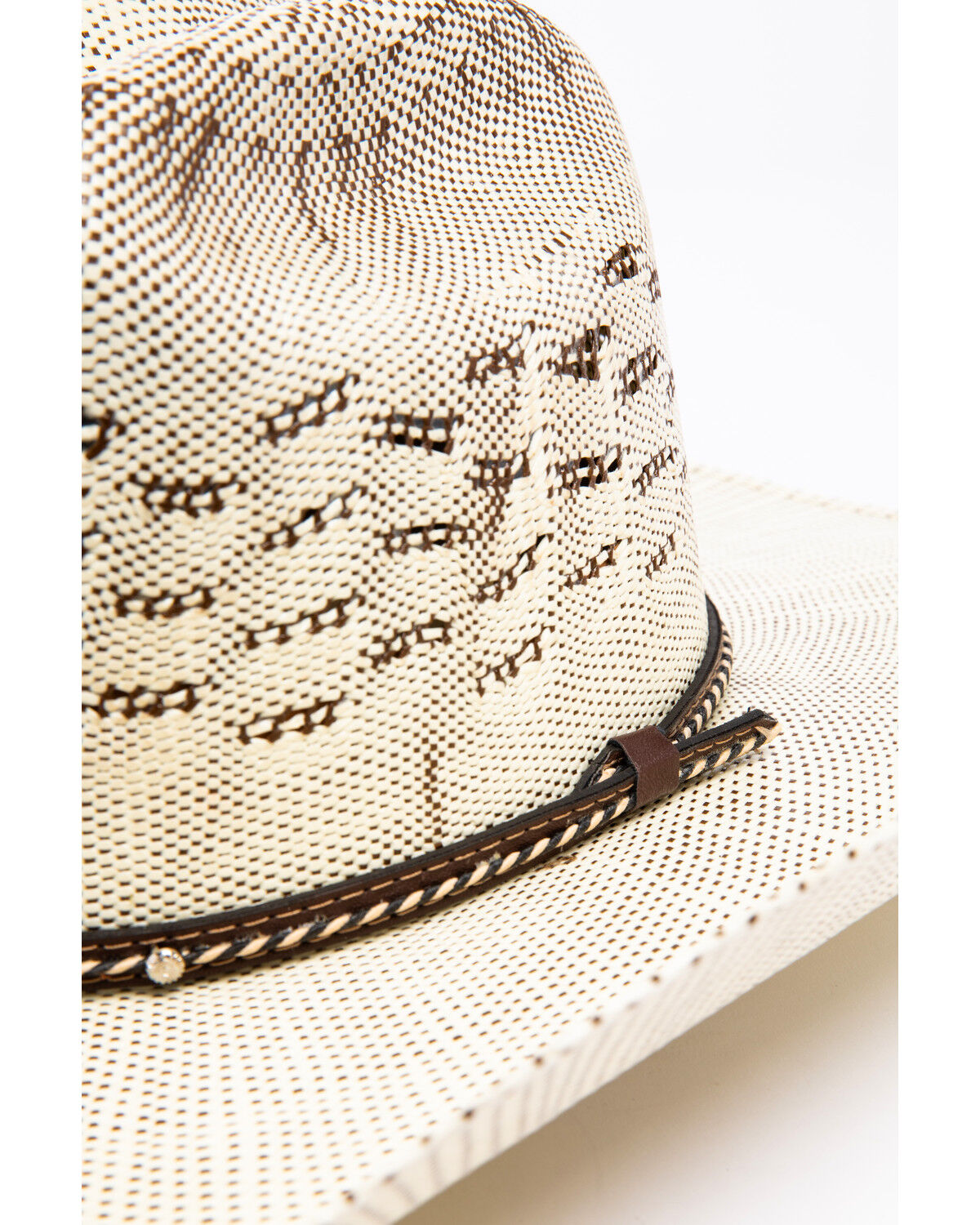 Image #6 - Cody James Twist Cord 15X Bangora Straw Cowboy Hat, Natural, hi-res