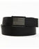 Brothers & Sons Men's Antique Flag Plaque Buckle Nylon Belt, Black, hi-res