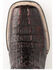 Image #6 - Ferrini Men's Dakota Exotic Crocodile Western Boots - Broad Square Toe, Black, hi-res