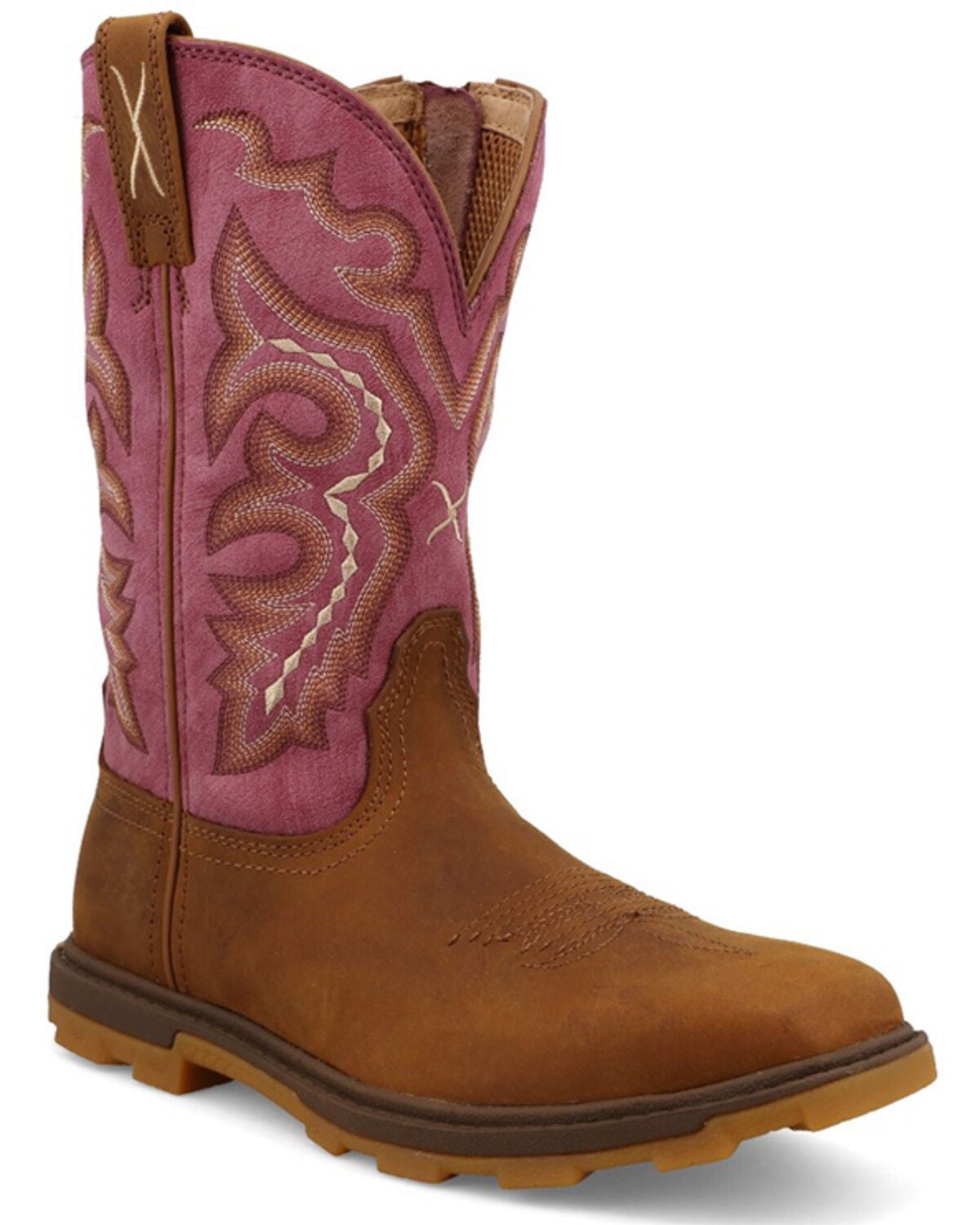 Twisted X Women's 10" UltraLite&trade; Performance Western Boots - Broad Square Toe, Pecan, hi-res