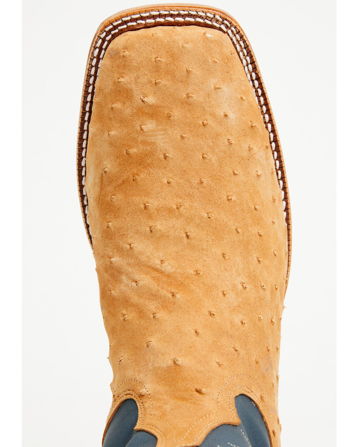 Image #6 - Tony Lama Men's Boot Barn Exclusive Heritage Carlos Exotic Sueded Ostrich Western Boots - Broad Square Toe, Brown, hi-res