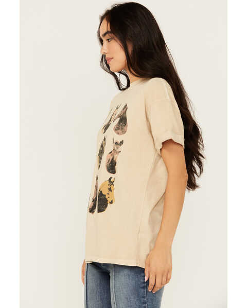 Image #2 - Girl Dangerous Women's Horses Relaxed Short Sleeve Graphic Tee, Natural, hi-res