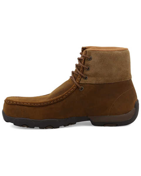Image #3 - Twisted X Men's 6" Work Driving Moc - Alloy Toe, Brown, hi-res