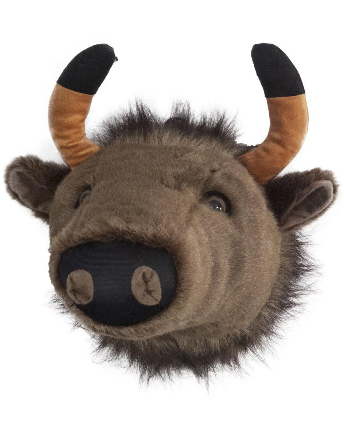 Image #1 - Carstens Home Plush Buffalo Large Trophy Head, Brown, hi-res