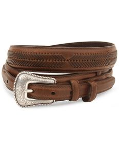 Nocona Men's Leather Ranger Belt - Reg & Big, Brown, hi-res