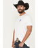 Image #2 - RANK 45&reg; Men's Bleacher Americana Short Sleeve Graphic T-Shirt, White, hi-res