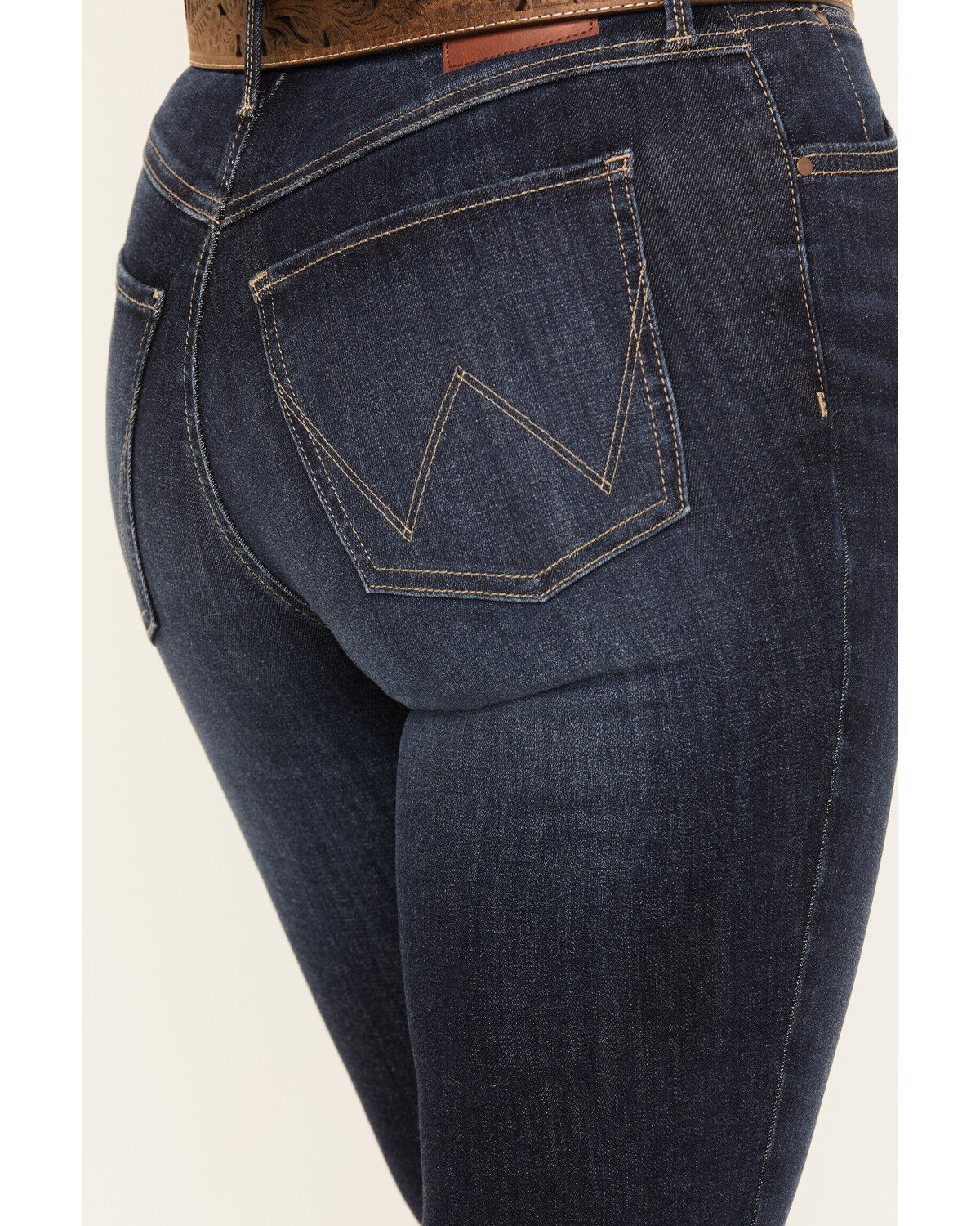 Image #4 - Wrangler Women's Madilyn Dark Wash High Rise Flare Stretch Denim Jeans, Dark Wash, hi-res
