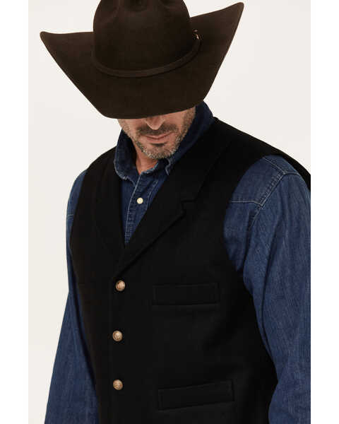 Image #2 - Scully Men's Rangewear Vest, Black, hi-res