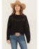 Image #1 - Ariat Women's Bootstitch Crewneck, Black, hi-res