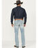 Rock & Roll Denim Men's Vintage 46 Revolver Medium Wash Slim Straight Stretch Reflex Denim Jeans , Medium Wash, hi-res