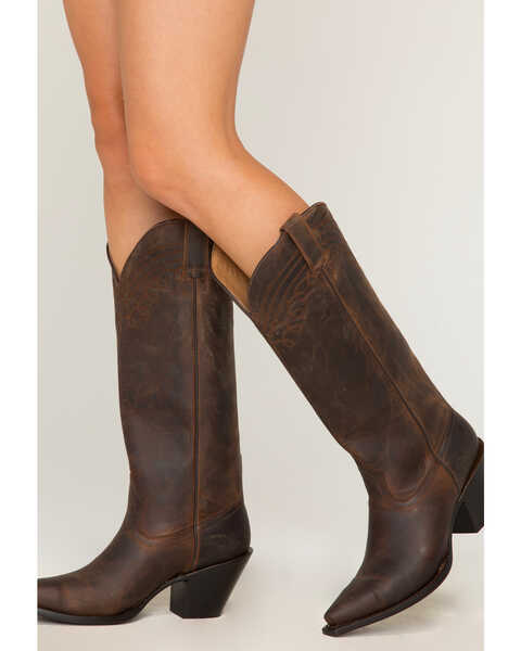 Image #3 - Shyanne Women's Charlene Tall Western Boots - Snip Toe, Brown, hi-res