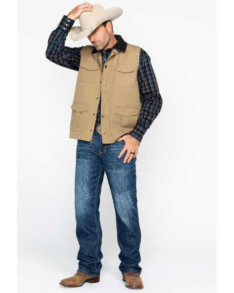 Image #6 - Cody James Men's Ram Canvas Vest, , hi-res